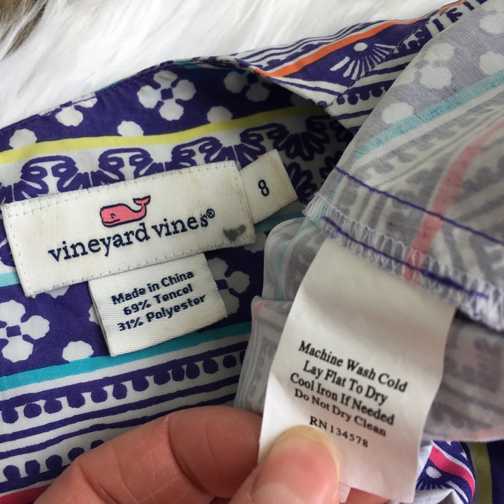 Vineyard Vines Blue and Pink Patterned Maxi Dress - Picture 7 of 11